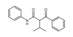 2-benzoyl-3-methyl-butyric acid anilide Structure