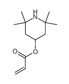 Propenoic acid 2,2,6,6-tetramethylpiperidine-4-yl ester structure