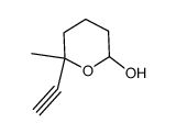 2H-Pyran-2-ol, 6-ethynyltetrahydro-6-methyl- (8CI) structure