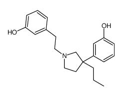 3-[1-(3-Hydroxyphenethyl)-3-propyl-3-pyrrolidinyl]phenol structure