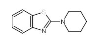 2-(1-哌啶基)苯并噻唑结构式