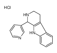 1-pyridin-3-yl-2,3,4,9-tetrahydro-1H-pyrido[3,4-b]indole,hydrochloride Structure