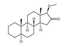 17β-methoxy-5α-androstane-3,16-dione Structure