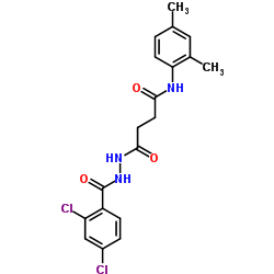 4-[2-(2,4-Dichlorobenzoyl)hydrazino]-N-(2,4-dimethylphenyl)-4-oxobutanamide结构式