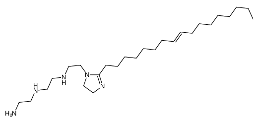 N-(2-aminoethyl)-N'-[2-[2-(8-heptadecenyl)-4,5-dihydro-1H-imidazol-1-yl]ethyl]ethylenediamine结构式