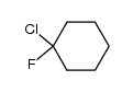 1-Chloro-1-fluorocyclohexane Structure