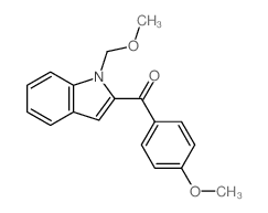 [1-(methoxymethyl)indol-2-yl]-(4-methoxyphenyl)methanone结构式