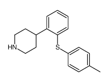 4-[2-(4-methylphenyl)sulfanylphenyl]piperidine structure