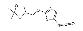 2-[(2,2-dimethyl-1,3-dioxolan-4-yl)methoxy]-5-isocyanato-1,3-thiazole Structure