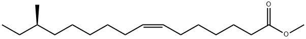 (7Z,14R)-14-Methyl-7-hexadecenoic acid methyl ester structure