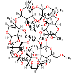 Heptakis(2,3,6-tri-O-methyl)-b-cyclodextrin structure