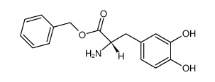 3,4-dihydroxy-L-phenylalanine benzyl ester结构式