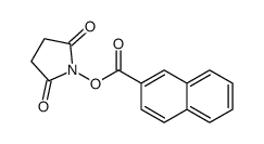 (2,5-dioxopyrrolidin-1-yl) naphthalene-2-carboxylate结构式