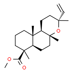 (3R,6aα,10bα)-Dodecahydro-3,4aβ,7,10aβ-tetramethyl-3α-vinyl-1H-naphtho[2,1-b]pyran-7β-carboxylic acid methyl ester结构式