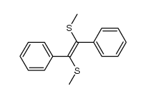 (E)-1,2-Bis(methylthio)-1,2-diphenylethen结构式