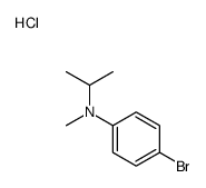 4-bromo-N-methyl-N-propan-2-ylaniline,hydrochloride结构式