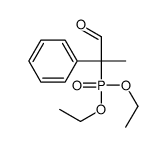 2-diethoxyphosphoryl-2-phenylpropanal Structure