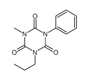 1-methyl-3-phenyl-5-propyl-1,3,5-triazinane-2,4,6-trione结构式