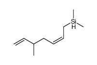 dimethyl-(5-methyl-hepta-2c,6-dienyl)-silane结构式