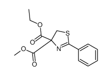 4-O'-ethyl 4-O-methyl 2-phenyl-5H-1,3-thiazole-4,4-dicarboxylate结构式