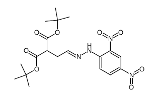 2-{2-[(2,4-Dinitro-phenyl)-hydrazono]-ethyl}-malonic acid di-tert-butyl ester Structure