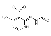 N-[(6-amino-5-nitro-pyrimidin-4-yl)amino]formamide结构式