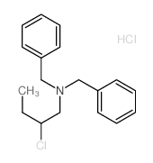 Benzenemethanamine,N-(2-chlorobutyl)-N-(phenylmethyl)-, hydrochloride (1:1) Structure