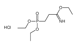 ethyl 3-diethoxyphosphorylpropanimidate,hydrochloride Structure