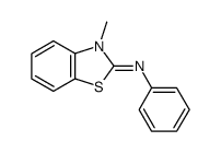 3-methyl-2-phenylimino-2,3-dihydrobenzothiazole Structure