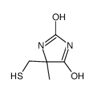 5-methyl-5-(sulfanylmethyl)imidazolidine-2,4-dione结构式