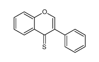 3-phenylchromene-4-thione Structure