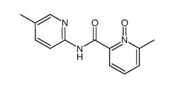 2-Methyl-6-(5-methyl-2-pyridylcarbamoyl)pyridine 1-oxide Structure