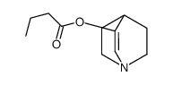 1-azabicyclo[2.2.2]oct-2-en-3-yl butanoate结构式