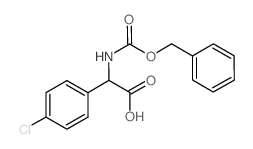 2-([(BENZYLOXY)CARBONYL]AMINO)-2-(4-CHLOROPHENYL)ACETIC ACID structure