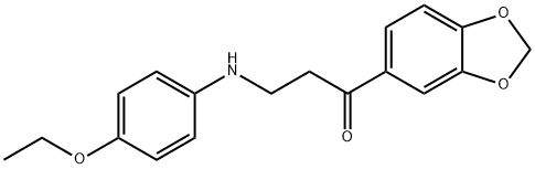 1-(2H-1,3-benzodioxol-5-yl)-3-[(4-ethoxyphenyl)amino]propan-1-one Structure
