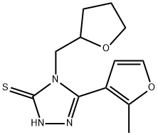 5-(2-methyl-3-furyl)-4-(tetrahydrofuran-2-ylmethyl)-4h-1,2,4-triazole-3-thiol picture