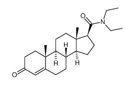 N,N-diethyl-3-oxo-4-androstene-17β-carboxamide Structure