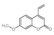 4-ethenyl-7-methoxy-chromen-2-one结构式