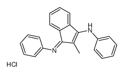 2-methyl-N-phenyl-3-phenyliminoinden-1-amine,hydrochloride结构式