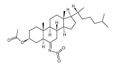 6-Nitroimino-5α-cholestan-3β-ol acetate结构式