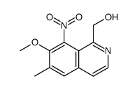 (7-methoxy-6-methyl-8-nitro-1-isoquinolyl)methanol Structure