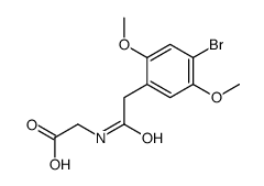 2-[[2-(4-bromo-2,5-dimethoxyphenyl)acetyl]amino]acetic acid结构式