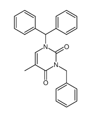 1-benzhydryl-3-benzylthymine结构式