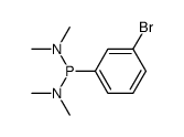 1-(3-bromophenyl)-N,N,N',N'-tetramethylphosphanediamine结构式