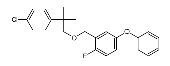 3-Phenoxy-6-fluorobenzyl 2-(4-chlorophenyl)-2-methylpropyl ether structure