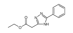 1H-1,2,4-Triazole-3-acetic acid, 5-phenyl-, ethyl ester结构式