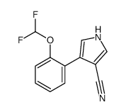 4-[2-(difluoromethoxy)phenyl]-1H-pyrrole-3-carbonitrile Structure