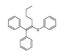 1,1-diphenylhex-1-en-2-ylsulfanylbenzene结构式