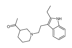 1-[1-[2-(2-ethyl-1H-indol-3-yl)ethyl]piperidin-3-yl]ethanone Structure