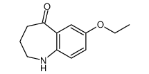 7-ethoxy-1,2,3,4-tetrahydro-1-benzazepin-5-one结构式